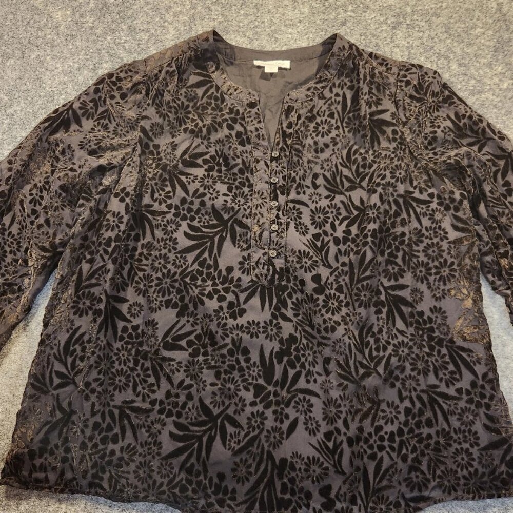 Coldwater Creek velvet top